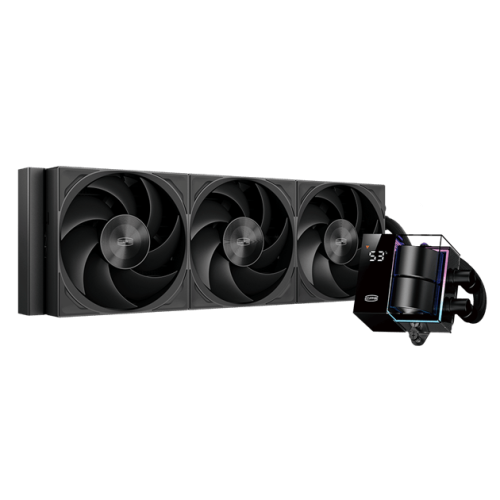 Водяное охлаждение для CPU PCCooler DS360Pro Digital BK, ARGB, TDP 310W, 3x120см, LGA Intel/AMD Черн