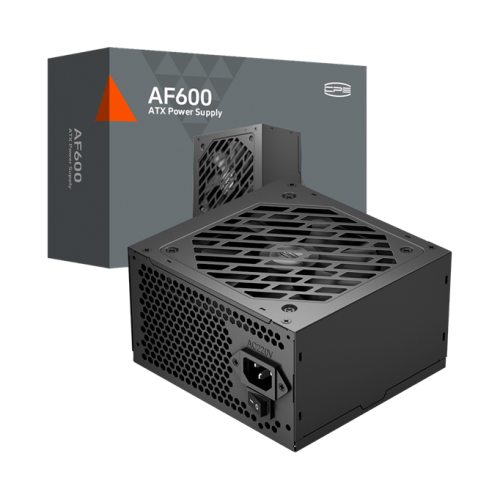 Блок питания PCCooler P1-AF600-N1H, 600W, 80+, КПД ≥80%, Non Modular, ATX, FAN 120mm, Черный, P1-AF600-N1H
