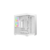 Корпус Ocypus Delta C74 WH ARGB ATX/MATX/ITX, USB3.0x2, Type C, Белый, Delta-C74-WHD200XX-GL