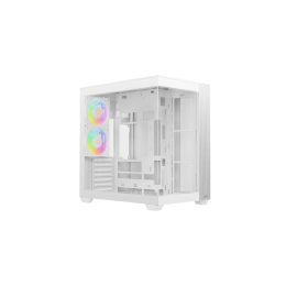 Корпус Ocypus Delta C74 WH ARGB ATX/MATX/ITX, USB3.0x2, Type C, Белый, Delta-C74-WHD200XX-GL