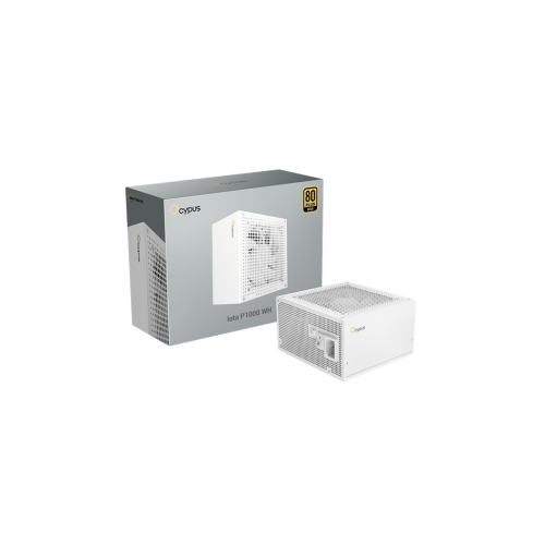 Блок питания Ocypus 1000W, Iota P1000 WH, Full Modular, ATX, 80+ GOLD, КПД 91%, Fan 120mm, Японские конденсаторы, Белый, Iota-P1000-G1FFWH025X-EU