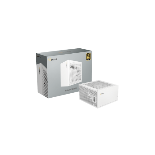 Блок питания Ocypus 850W, Iota P850 WH, Full Modular, ATX, 80+ GOLD, КПД 91%, Fan 120mm, Японские конденсаторы, Белый, Iota-P850-G1FFWH025X-EU