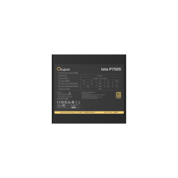 Блок питания Ocypus  750W, Iota P750S, Full Modular, ATX, 80+ GOLD, КПД 91%, Fan 120mm, Черный, Iota-P750S-GFFBK025X-EU