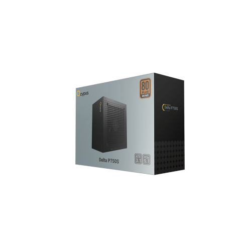Блок питания Ocypus 750W, Delta P750S, Non modular, ATX, 80+ BRONZE, КПД 87%, Fan 120mm, Черный, Delta-P750S-BDFBK025X-EU