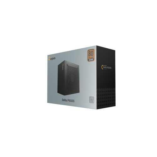 Блок питания Ocypus 650W, Delta P650S, Non modular, ATX, 80+ BRONZE, КПД 87%, Fan 120mm, Черный, Delta-P650S-BDFBK025X-EU
