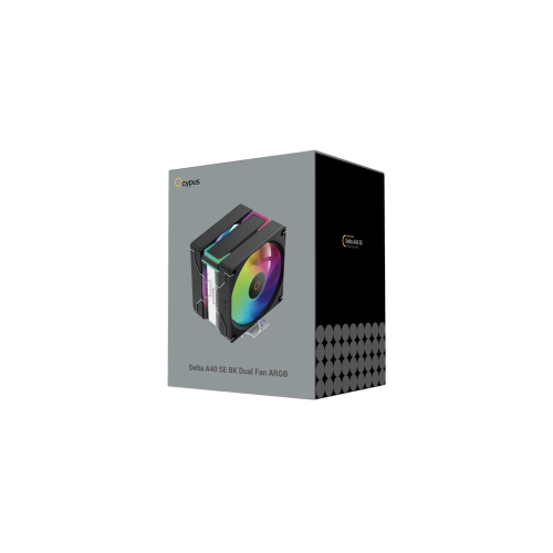 Вентилятор для процессора Ocypus Delta A40 SE BK Dual Fan ARGB TDP 200W 4-pin Intel/AMD Черный