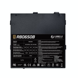 Блок питания Lian Li  650W, RB650B, Non Modular, 80+ BRONZE, КПД 85%, Черный, G9P.RB0650B.B000.EU