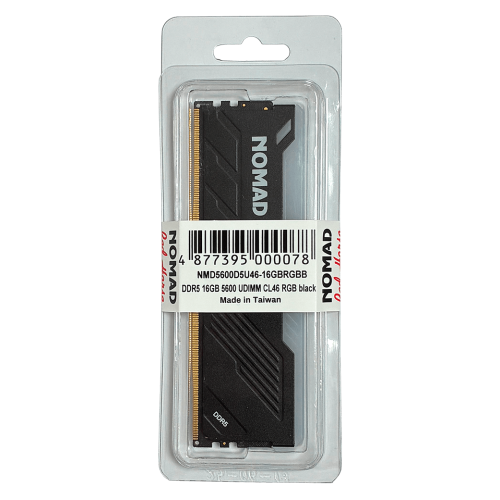 Оперативная память 16GB DDR5 5600MHz NOMAD UDIMM CL46 RGB NMD5600D5U46-16GBRGBB Black