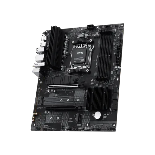 Материнская плата MSI PRO B840-S EVO WIFI6E AM5 B840 4xDDR5 4xSATA6G RAID 3xM.2 1xHDMI 1xType-C 4xUSB2.0 2xUSBType-A Wi-Fi/Bluetooth ATX