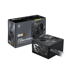 Блок питания MSI  750W, MAG A750BN PCIE5 II, Non Modular, ATX, 80+ BRONZE, КПД >85%, Fan 120mm, Черный