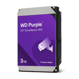 Жесткий диск для видеонаблюдения HDD  3Tb Western Digital Purple SATA 6Gb/s 128Mb 3,5