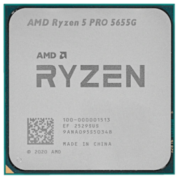 Процессор AMD Ryzen 5 PRO 5655G 3,9ГГц (4,4ГГц Turbo) AM4 6/12 L2 3Mb L3 16Mb 65W OEM 100-000001513