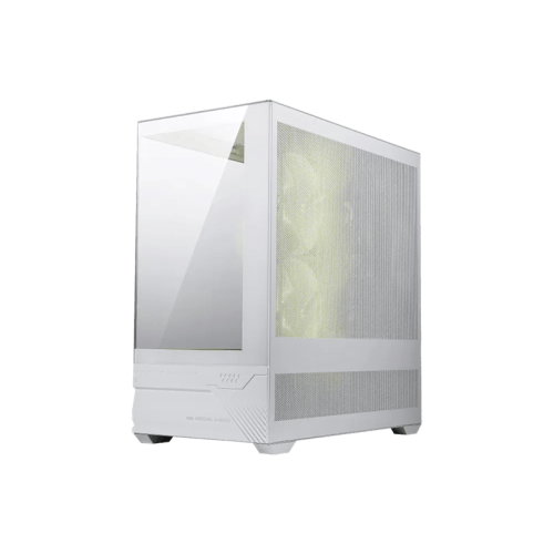 Компьютерный корпус MSI MAG PANO M110R WHITE mATX/Mini-ITX, 1xUSB-A, 1xType-C, 1xAudio, 1xMic, mATX