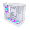 Корпус Montech HS02 PRO (W) ATX/Micro-ATX/Mini-ITX (Back-Connected MB) 2xUSB 1xType-C 1xAudio 1xMic 1xLED Button Белый