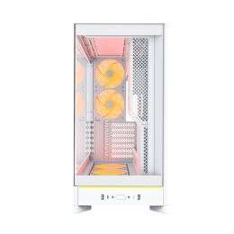 Корпус Montech HS02 PRO (W) ATX/Micro-ATX/Mini-ITX (Back-Connected MB) 2xUSB 1xType-C 1xAudio 1xMic 1xLED Button Белый