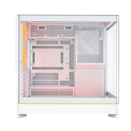 Корпус Montech HS02 PRO (W) ATX/Micro-ATX/Mini-ITX (Back-Connected MB) 2xUSB 1xType-C 1xAudio 1xMic 1xLED Button Белый