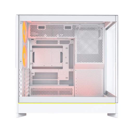 Корпус Montech HS02 PRO (W) ATX/Micro-ATX/Mini-ITX (Back-Connected MB) 2xUSB 1xType-C 1xAudio 1xMic 1xLED Button Белый