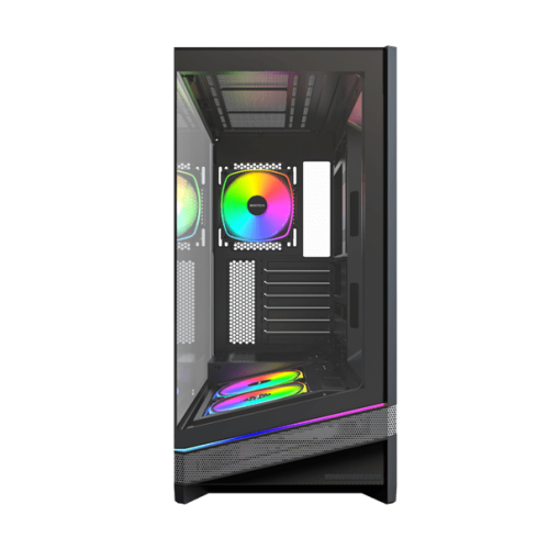 Корпус Montech SKY 3 (B) ATX/Micro-ATX/Mini-ITX (Back-Connected MB) 2xUSB3.0 1xType-C 1xAudio 1xLED Button Черный