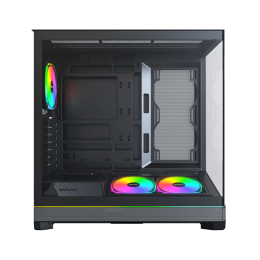Корпус Montech SKY 3 (B) ATX/Micro-ATX/Mini-ITX (Back-Connected MB) 2xUSB3.0 1xType-C 1xAudio 1xLED Button Черный