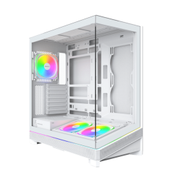 Корпус Montech SKY 3 (W) ATX/Micro-ATX/Mini-ITX (Back-Connected MB) 2xUSB3.0 1xType-C 1xAudio 1xLED Button Белый