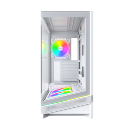 Корпус Montech SKY 3 (W) ATX/Micro-ATX/Mini-ITX (Back-Connected MB) 2xUSB3.0 1xType-C 1xAudio 1xLED Button Белый