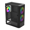 Корпус Montech X2 PLUS (B) ATX/Micro-ATX/Mini-ITX 1xUSB3.0 1xUSB2.0 1xType-C 1xAudio 1xLED Button Черный