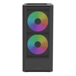 Корпус Montech X2 PLUS (B) ATX/Micro-ATX/Mini-ITX 1xUSB3.0 1xUSB2.0 1xType-C 1xAudio 1xLED Button Черный