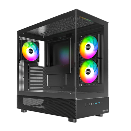 Корпус Montech XR (B) ATX/Micro-ATX/Mini-ITX 2xUSB3.0 1xType-C 1xAudio 1xMic Черный
