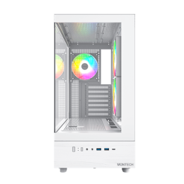 Корпус Montech XR (W) ATX/Micro-ATX/Mini-ITX 2xUSB3.0 1xType-C 1xAudio 1xMic Белый