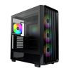 Корпус Montech X5 (B) E-ATX/ATX/Micro-ATX/Mini-ITX 1xUSB3.0 1xUSB2.0 1xType-C 1xAudio 1xLED Button Черный