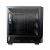 Корпус Montech X5 (B) E-ATX/ATX/Micro-ATX/Mini-ITX 1xUSB3.0 1xUSB2.0 1xType-C 1xAudio 1xLED Button Черный
