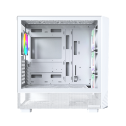 Корпус Montech X5 (W) E-ATX/ATX/Micro-ATX/Mini-ITX 1xUSB3.0 1xUSB2.0 1xType-C 1xAudio 1xLED Button Белый