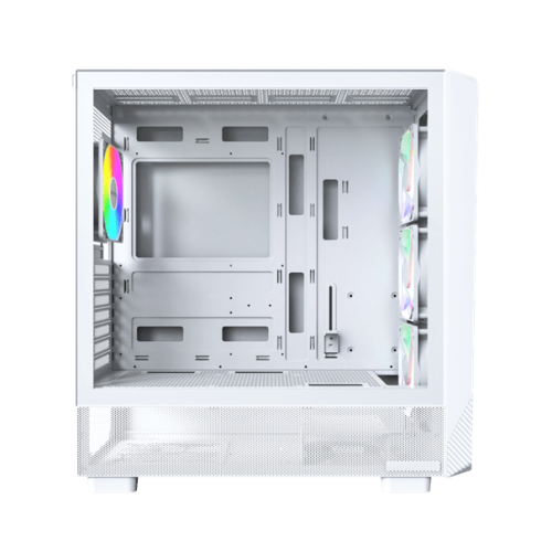 Корпус Montech X5 (W) E-ATX/ATX/Micro-ATX/Mini-ITX 1xUSB3.0 1xUSB2.0 1xType-C 1xAudio 1xLED Button Белый