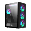 Корпус Montech X3 GLASS (B) ATX/Micro-ATX/Mini-ITX 1xUSB3.0 2xUSB2.0 1xAudio 1xMic 1xLED Button Черный