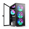 Корпус Montech X3 GLASS (B) ATX/Micro-ATX/Mini-ITX 1xUSB3.0 2xUSB2.0 1xAudio 1xMic 1xLED Button Черный