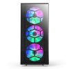 Корпус Montech X3 GLASS (B) ATX/Micro-ATX/Mini-ITX 1xUSB3.0 2xUSB2.0 1xAudio 1xMic 1xLED Button Черный