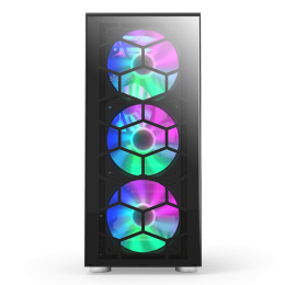 Корпус Montech X3 GLASS (B) ATX/Micro-ATX/Mini-ITX 1xUSB3.0 2xUSB2.0 1xAudio 1xMic 1xLED Button Черный