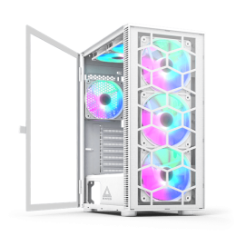 Корпус Montech X3 GLASS (W) ATX/Micro-ATX/Mini-ITX 1xUSB3.0 2xUSB2.0 1xAudio 1xMic 1xLED Button Белый
