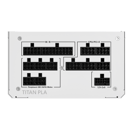 Блок питания Montech 1000W, TITAN PLA 1000W, Full Modular, ATX, 80+ PLATINUM, КПД 90%, Fan 135mm, Белый