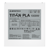 Блок питания Montech 1000W, TITAN PLA 1000W, Full Modular, ATX, 80+ PLATINUM, КПД 90%, Fan 135mm, Белый