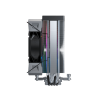 Вентилятор для процессора Montech NX400 ARGB (B) TDP 220W 4-pin 1851/1700/1200/115X/AM5/AM4 Black