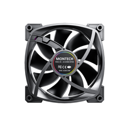 Вентилятор для корпуса Montech AX120 PWM (B) 1x(120x120x25mm) / 800-1600RPM / 59CFM / 27dBA Черный