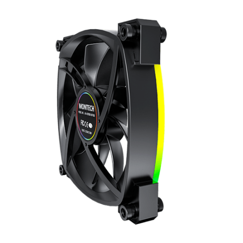 Вентилятор для корпуса Montech AX120 PWM (B) 1x(120x120x25mm) / 800-1600RPM / 59CFM / 27dBA Черный