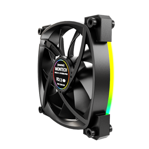 Вентилятор для корпуса Montech RX120 3 in 1 Pack (B) 3x(120x120x25mm)/800-1600RPM/59CFM/Rever Черный