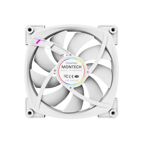 Вентилятор для корпуса Montech RX120 3 in 1 Pack (W) 3x(120x120x25mm)/800-1600RPM/59CFM/Rever Белый