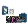 Вентилятор для корпуса Montech RX120 3 in 1 Pack (W) 3x(120x120x25mm)/800-1600RPM/59CFM/Rever Белый