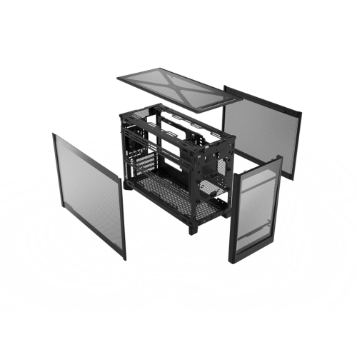 Корпус Montech TEN (B) Micro-ATX/Mini-ITX 2xUSB3.0 1xType-C 1xAudio Черный