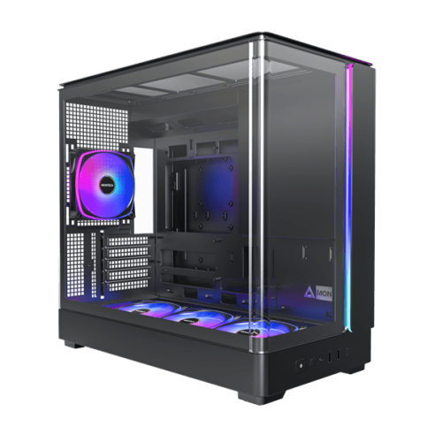 Корпус Montech KING 15 PRO (B) Micro-ATX/Mini-ITX 2xUSB3.0 1xType-C 1xAudio 1xLED Button Черный
