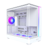 Корпус Montech KING 15 PRO (W) Micro-ATX/Mini-ITX 2xUSB3.0 1xType-C 1xAudio 1xLED Button Белый