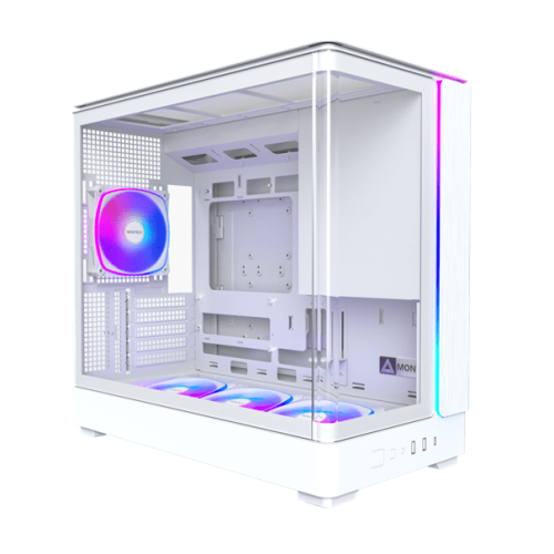 Корпус Montech KING 15 PRO (W) Micro-ATX/Mini-ITX 2xUSB3.0 1xType-C 1xAudio 1xLED Button Белый